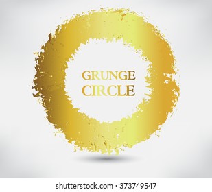 Vector grunge circle.Grunge round shape.