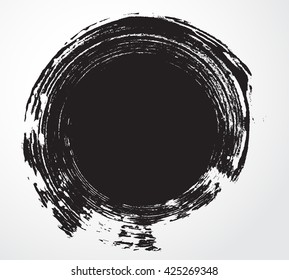 Vector Grunge Circlegrunge Round Shape Stock Vector (Royalty Free ...