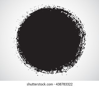Vector grunge circle.Grunge round shape.