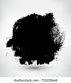 Vector grunge circle.Grunge round shape.
