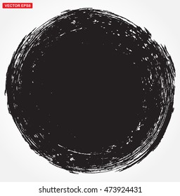 Vector grunge circle.Grunge round shape,banner.