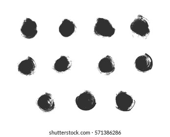 Vector grunge circles