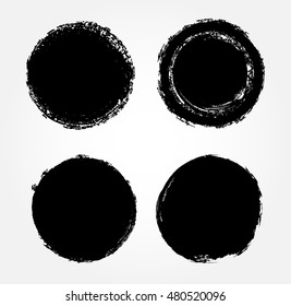 Vector grunge circles. Grunge round shapes,banners.