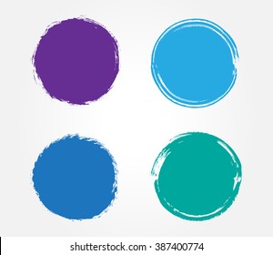 Vector grunge circles. Grunge round shapes.Grunge banners.
