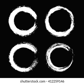 Vector grunge circles.Grunge round banners.