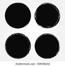 Vector Grunge Circles.Grunge Round Shapes.