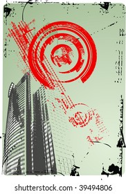 vector grunge city