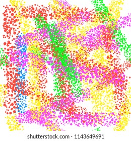 Vector Grunge Colorful Background. Dust Overlay Distress Grain. Seamless Blob Pattern