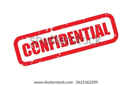 Vector Grunge Confidential Stamp Label