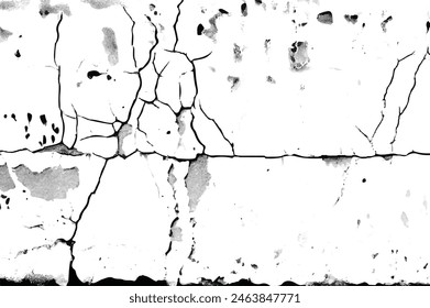 Vector grunge cracked texture background. grunge design crack texture background. Cracks overlay textured. Distressed black texture. Cracks. 