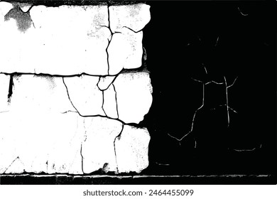 Vector grunge cracked texture background. grunge design crack texture background. Cracks overlay textured. Distressed black texture. Cracks. 
