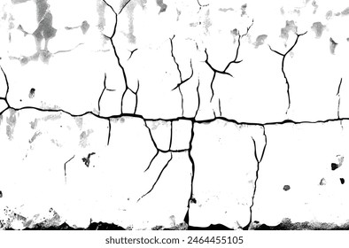 Vector grunge fondo de textura agrietada. grunge diseño fondo de textura de grieta. Grietas superpuestas con textura. Textura negra angustiada. Grietas. 