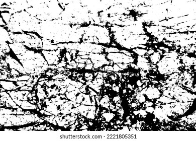 Vector grunge cracks concrete texture background.