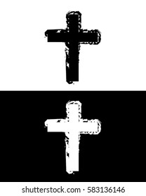 Vector Grunge Cross Set