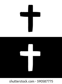 Vector Grunge Cross Set