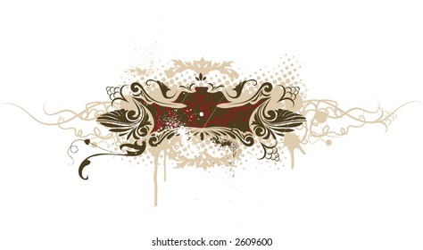Vector grunge decorative banner