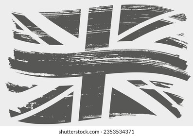Vector grunge dirty united kingdom flag.