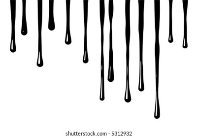 Vector grunge drips.