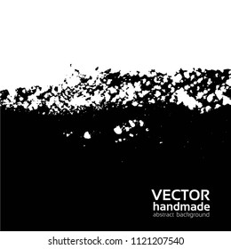 Vector grunge edge paint islated on a white background
