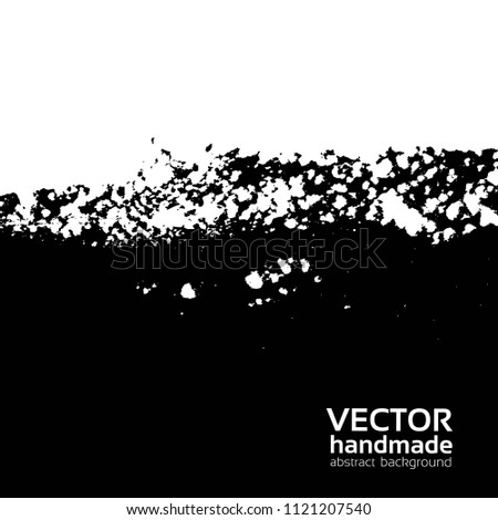 Vector grunge edge paint islated on a white background