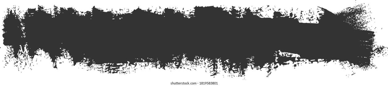 Vector grunge element. Grungy hand drawn background, frame isolated on white. Chinese, Japanese, Korean ink brush stroke. Vector EPS 10 artistic abstract illustration
