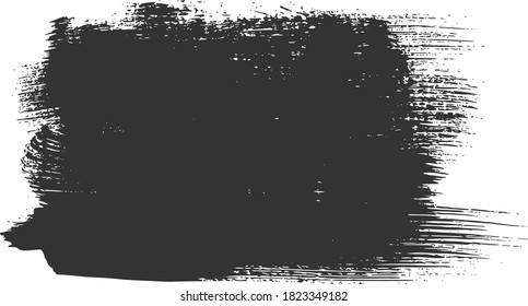 Vector grunge element. Grungy hand drawn background, frame isolated on white. Chinese, Japanese, Korean ink brush stroke. Vector EPS 10 artistic abstract illustration