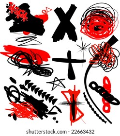 Vector Grunge Elements For Designs