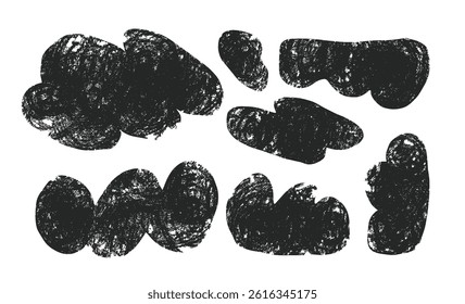 Vector Grunge Elements. Dynamic and abstract shapes