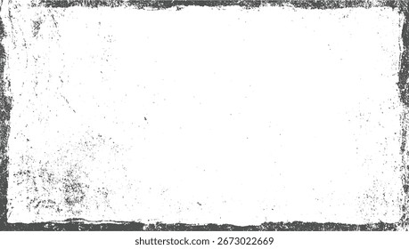 Vetor grunge com borda suja angustiada com textura grunge espalhada. Design escalável...