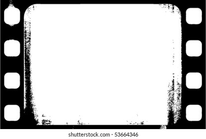 vector grunge filmstrip frame