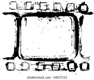 vector grunge filmstrip frame