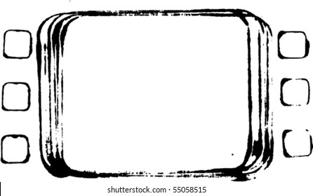 vector grunge filmstrip frame