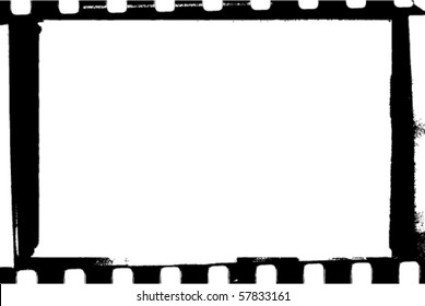 vector grunge filmstrip frame