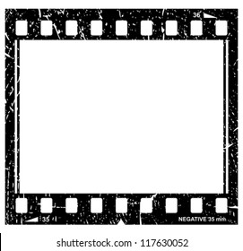 Vector grunge filmstrip icon