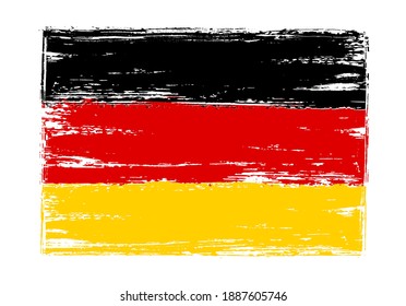 Vector grunge flag of Germany.