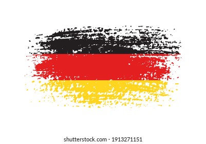 Vector grunge flag of Germany.