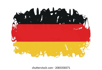 Vector grunge flag of Germany.