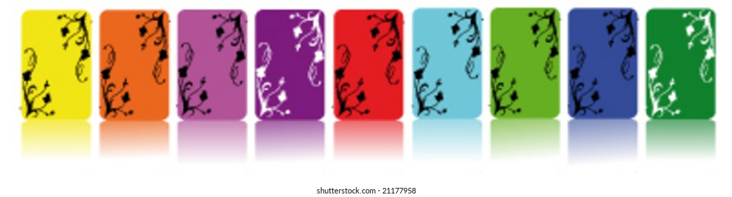 Vector grunge floral background