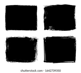 Vector grunge frame background set