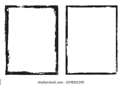 Vector grunge frame for design.Distressed background.