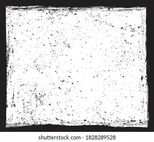 Vector grunge frame with texture