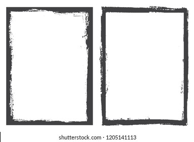 Vector grunge frame.Distress background. 