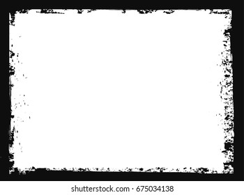 Vector grunge frame.Distress border frame.