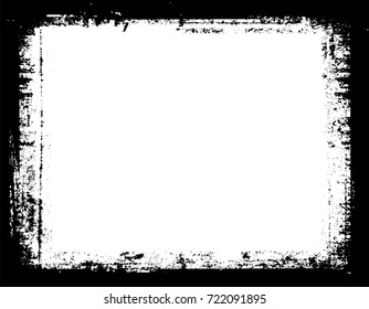 Vector grunge frame.Distress border frame.