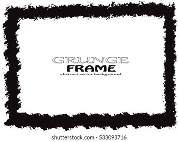 Vector grunge frame.Grunge background.