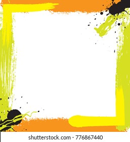 Vector grunge frame.Grunge background.