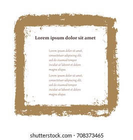 Vector grunge frame.Grunge banner,poster with copy space.