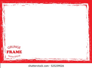 Vector grunge frame.Grungy background.