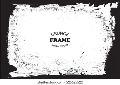 Vector grunge frame.Grungy background.