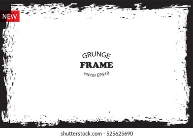 Vector grunge frame.Grungy background.